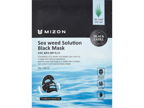 Mizon veido kaukė Seaweed Solution Black Mask su jūros dumbliais 25g